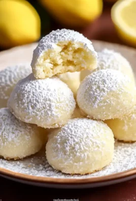 Lemon Cream Snowball Cookies