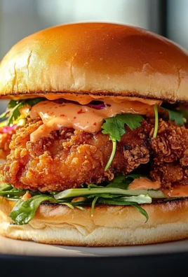 Crispy Thai Fried Chicken Sandwich