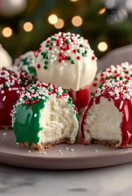 Quick No Bake Christmas Cheesecake Bites