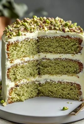 Pistachio Mascarpone Layer Cake
