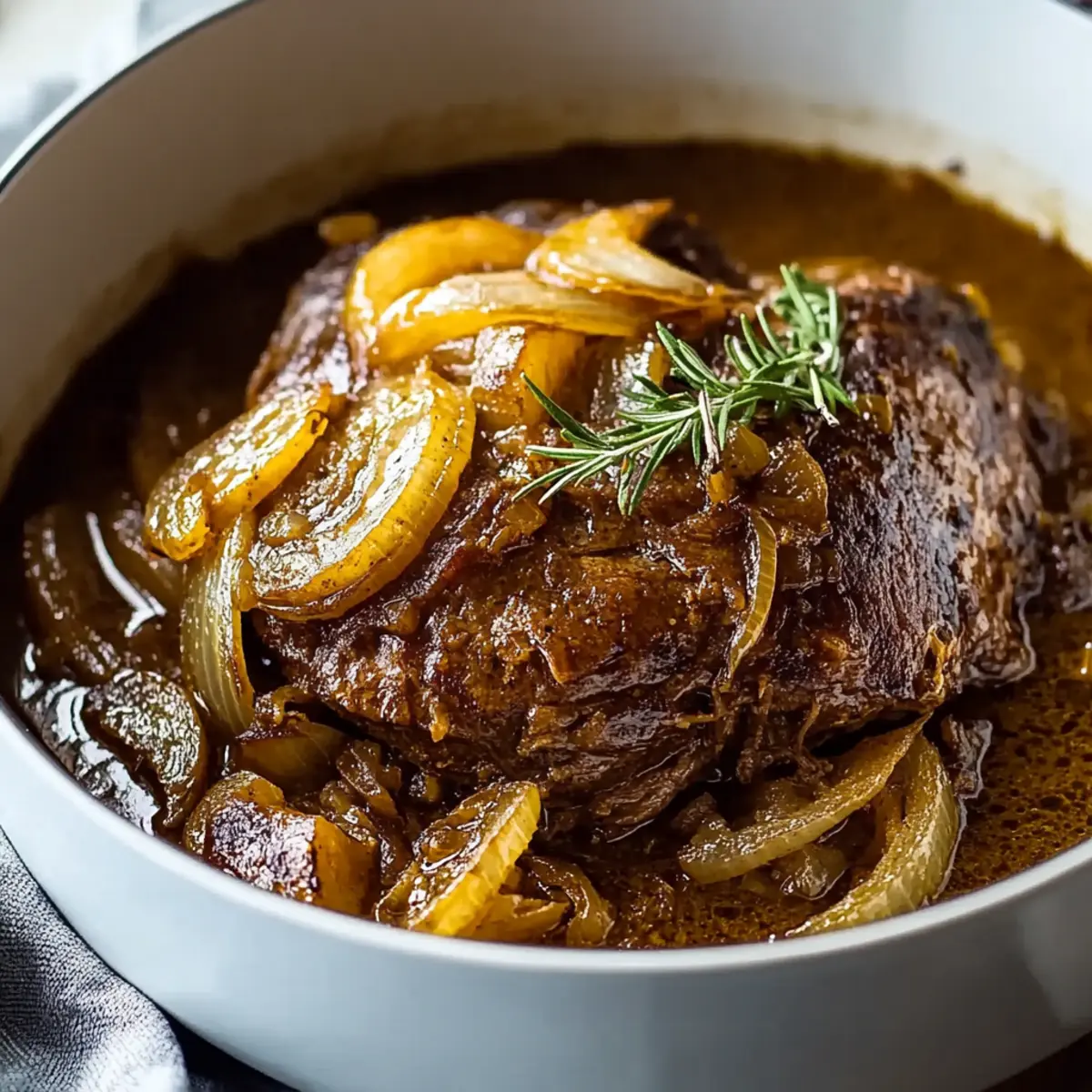 Comforting French Onion Pot Roast