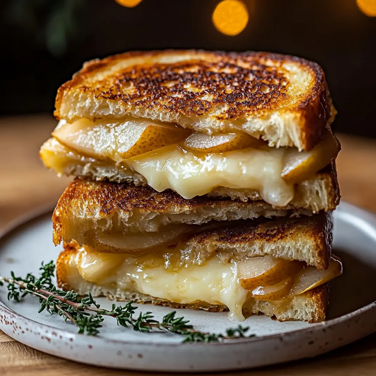 Pear Apple Grilled Cheese