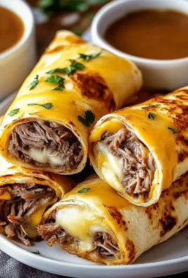 French Dip Tortilla Rollups Recipe