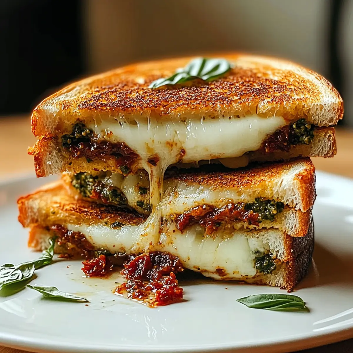 Sun Dried Tomato Pesto Grilled Cheese