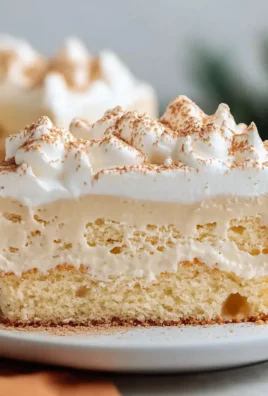 Eggnog Poke Cake