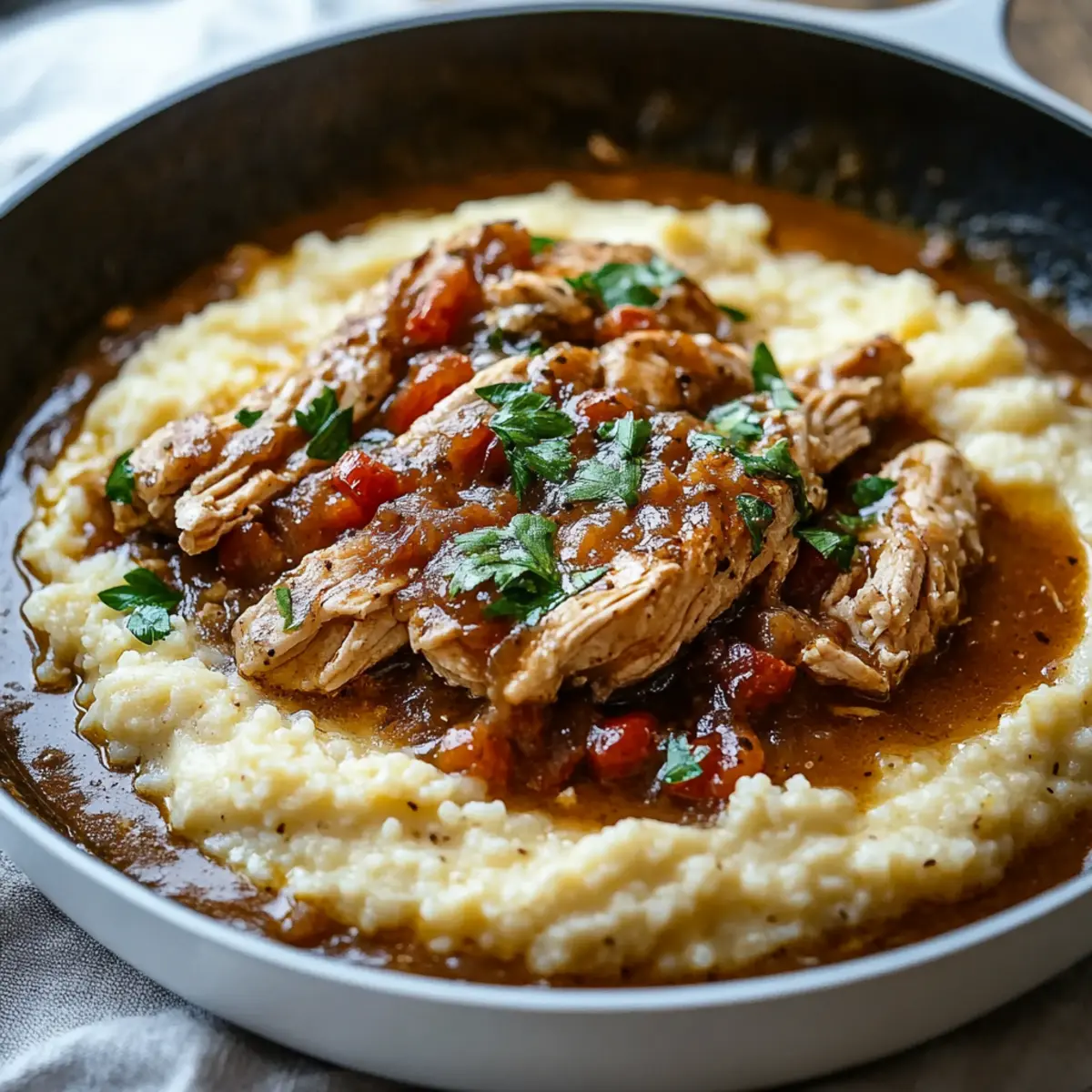 Creamy Pepperoncini Chicken Skillet