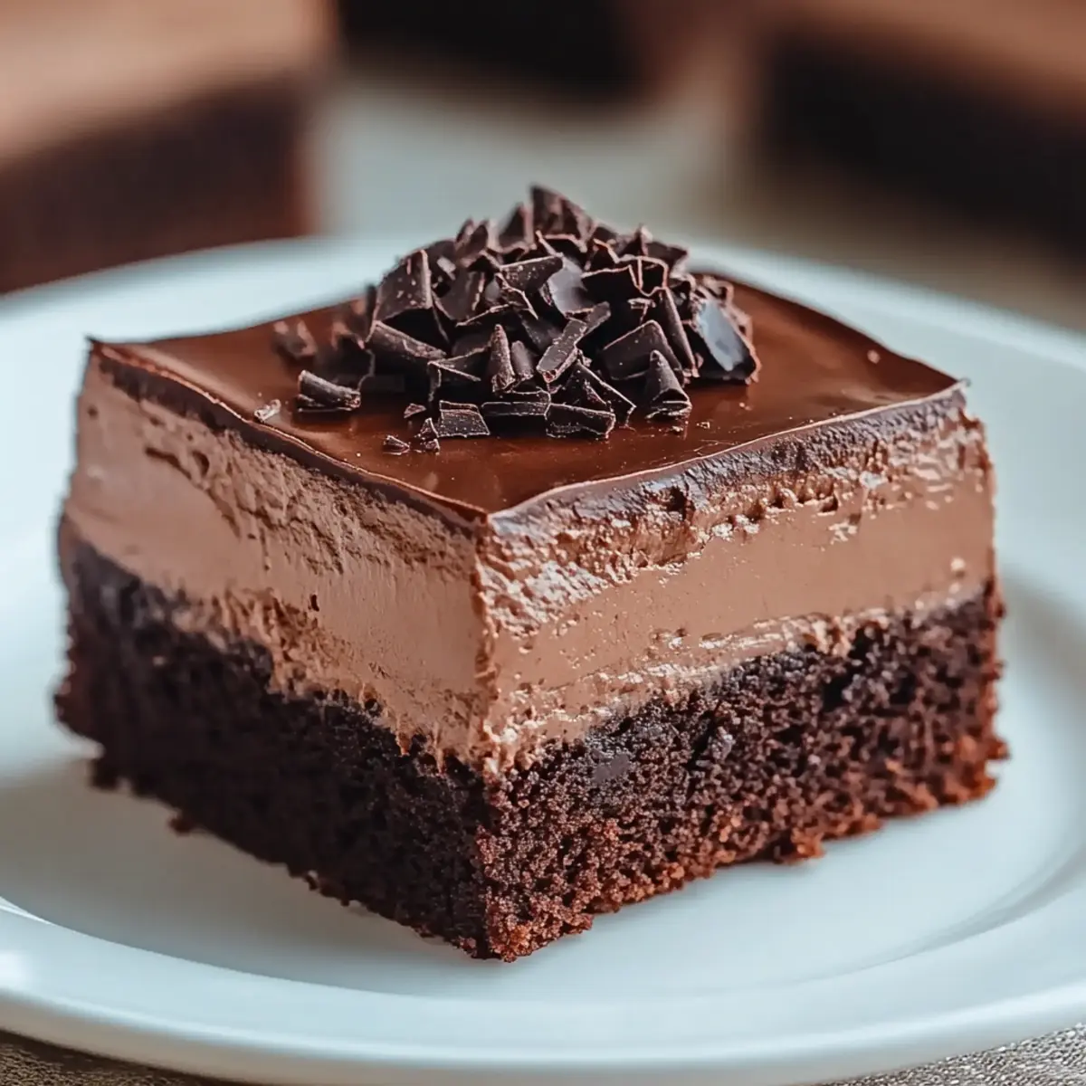 Decadent Chocolate Mousse Brownies