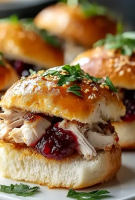 Thanksgiving Turkey Cranberry Sliders