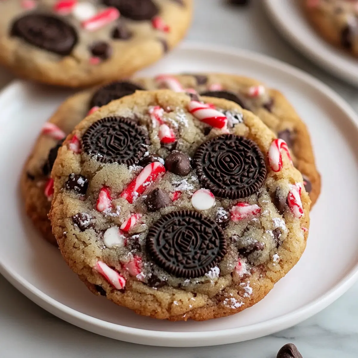 Oreo Peppermint Chocolate Chip Cookies
