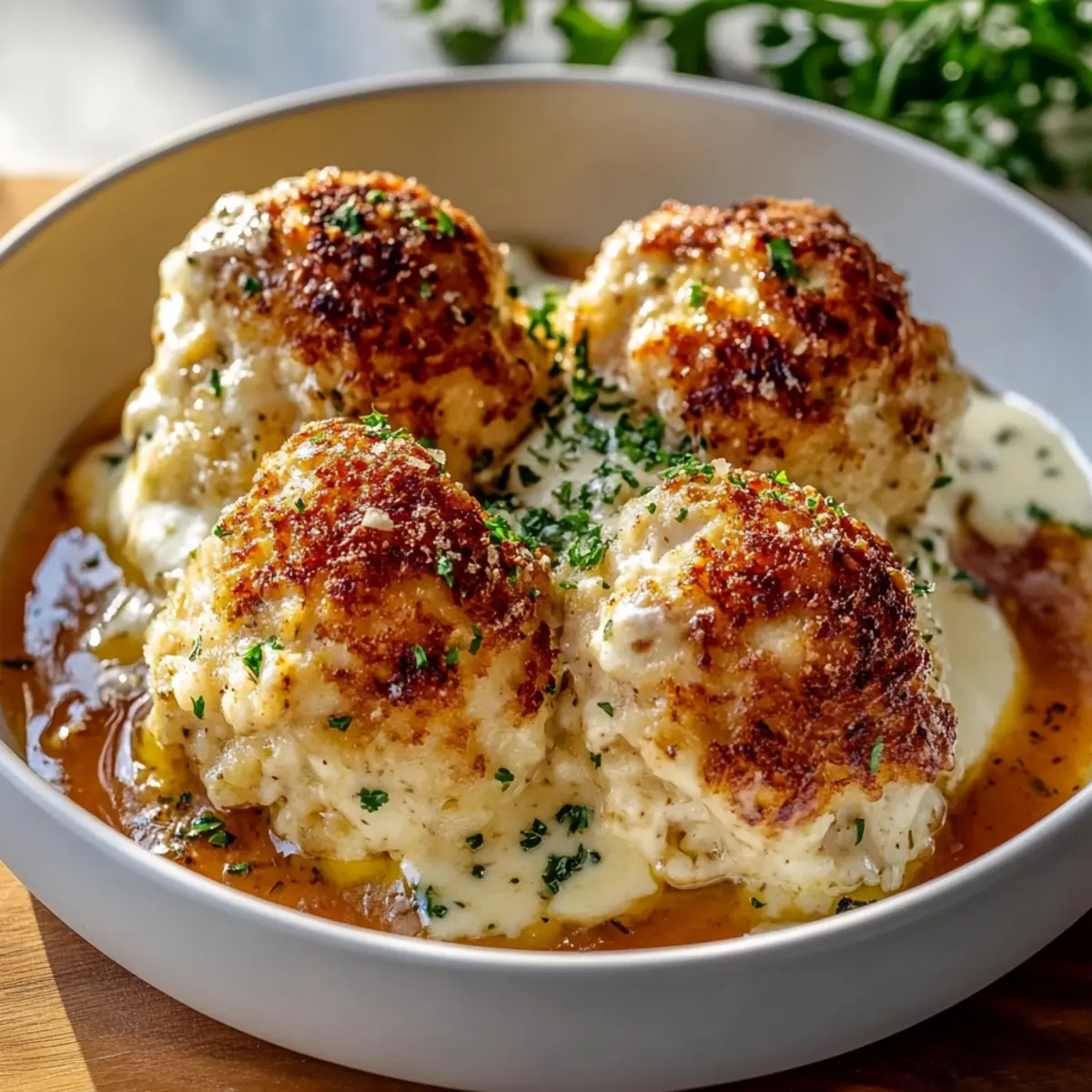 Parmesan Cloud Chicken Bombs