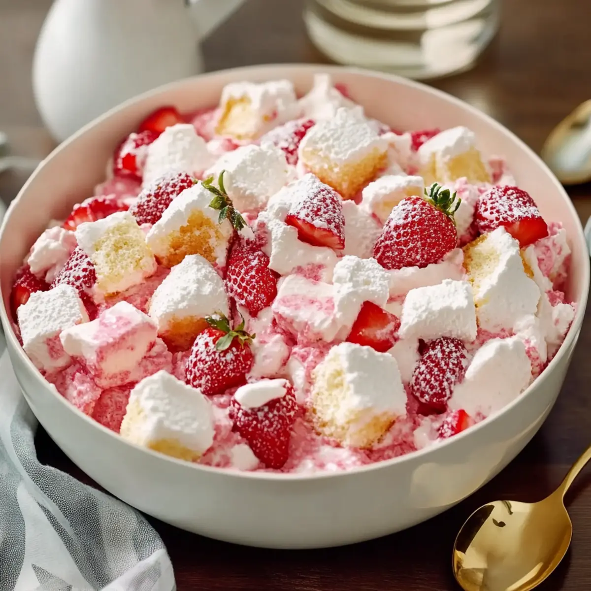 Strawberry Shortcake Fluff Salad