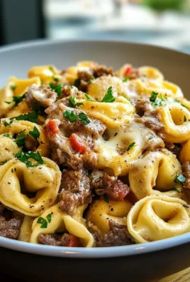 Philly Cheesesteak Tortellini Pasta Recipe