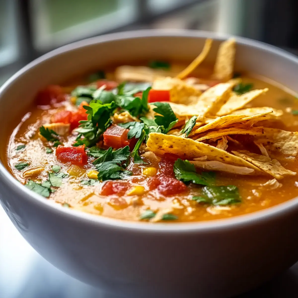 Easy Chicken Tortilla Soup Recipe
