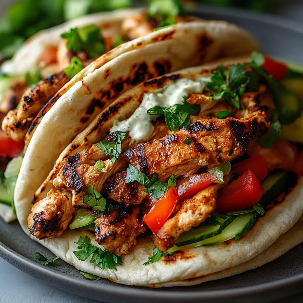 Chicken Shawarma Pitas Recipe