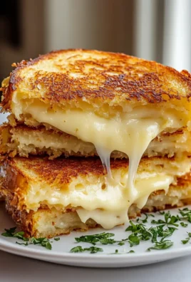 Crispy Hash Brown Grilled Cheese Sandwich