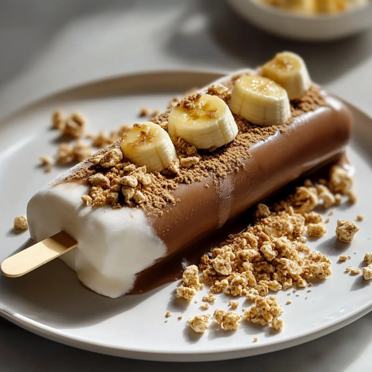 Frozen S'mores Banana Pops