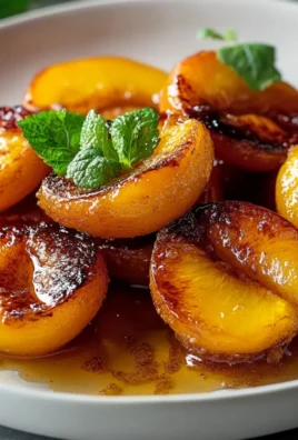 Sweet Pan Fried Peaches
