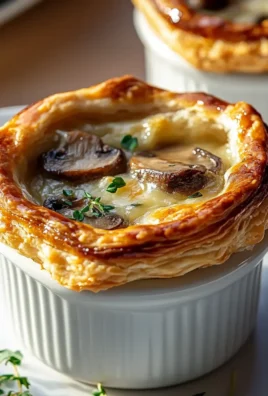 Savory Mini Mushroom Gruyere Pot Pies